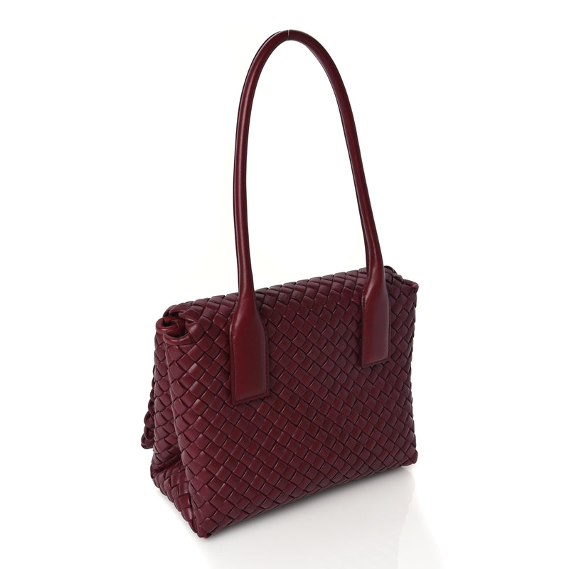  Bottega Veneta Nappa Intrecciato Patti Top Handle Bag Barolo