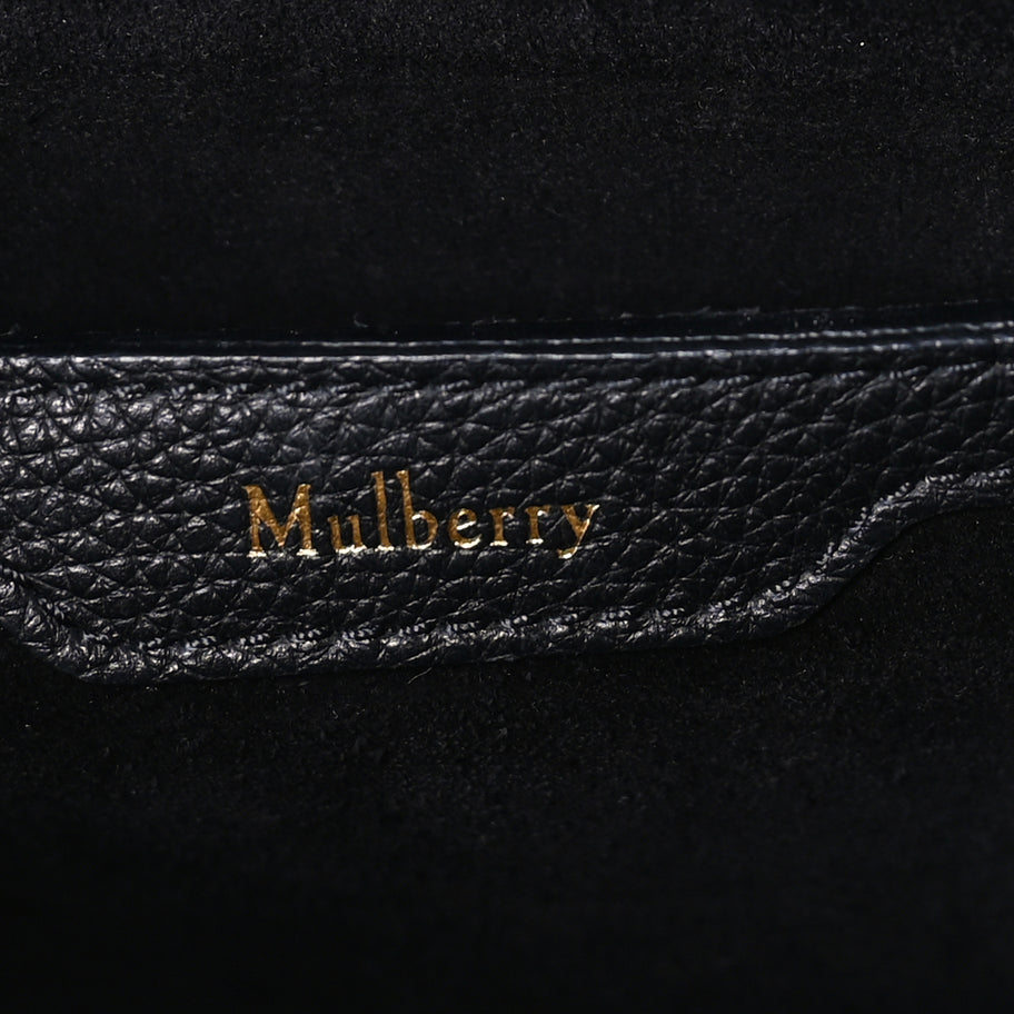 Mulberry Classic Grain Small Bayswater Zip Tote  Black Image 5