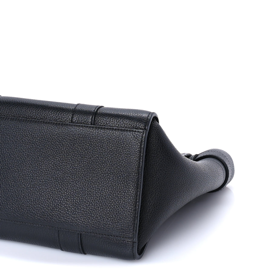 Mulberry Classic Grain Small Bayswater Zip Tote  Black Image 8