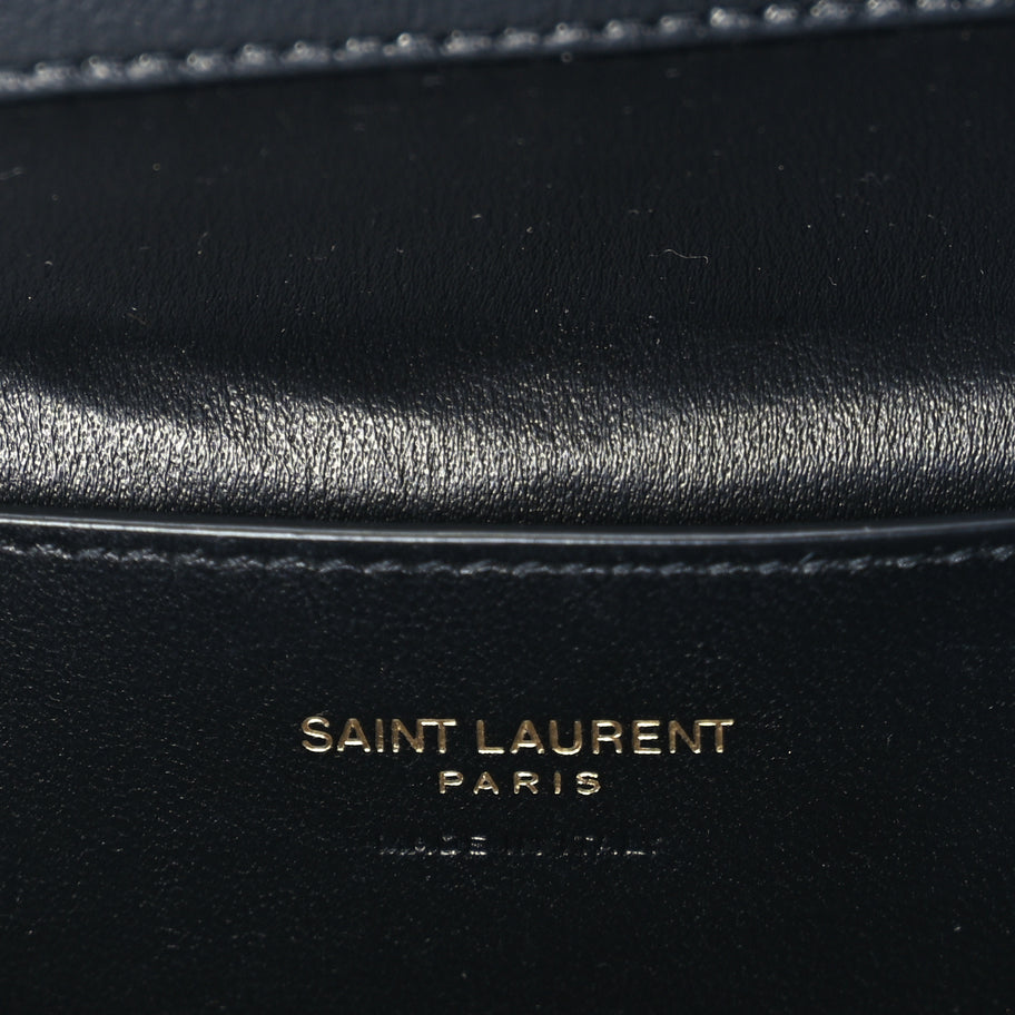 Saint Laurent Lambskin Quilted Mini Gaby Vanity Case Light Musk Image 5