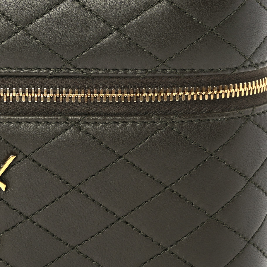 Saint Laurent Lambskin Quilted Mini Gaby Vanity Case Light Musk Image 6