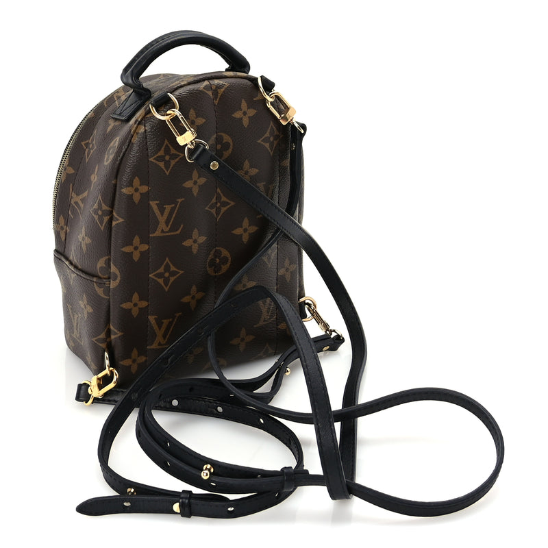  Louis Vuitton Monogram Palm Springs Backpack Mini Black