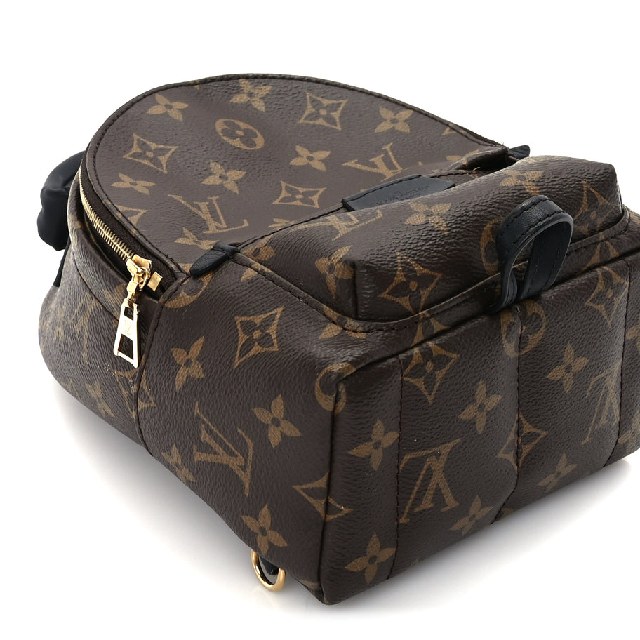 Louis Vuitton Monogram Palm Springs Backpack Mini Black Image 7
