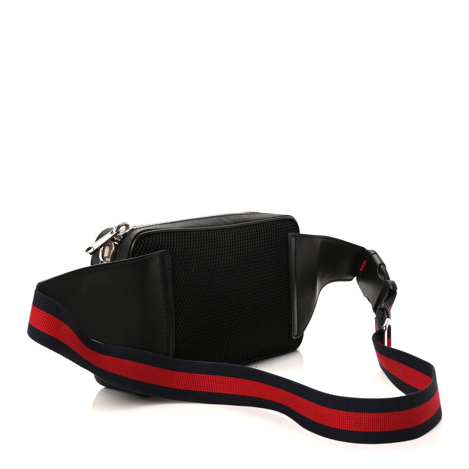 Gucci Soft GG Supreme Monogram Web Belt Bag  Black Grey Image 2