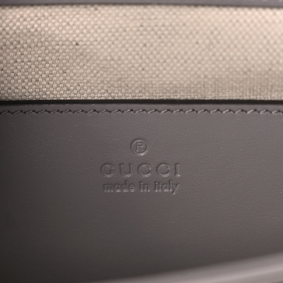 Gucci Calfskin GG Matelasse Small Slim Chain Shoulder Bag  Dusty Grey Image 5