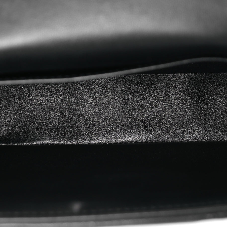 Celine Goatskin Matelasse Chain Shoulder Bag  Black Image 4