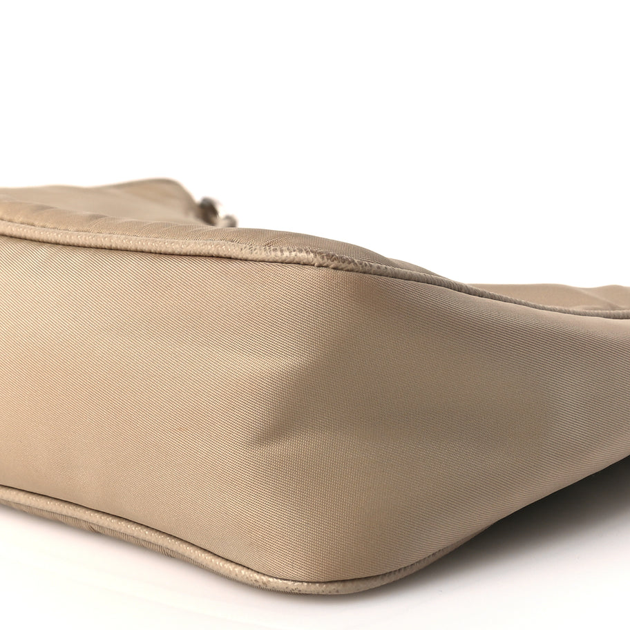 Prada Re-Nylon Saffiano Mini Re-Edition 2005 Bag Deserto Image 8