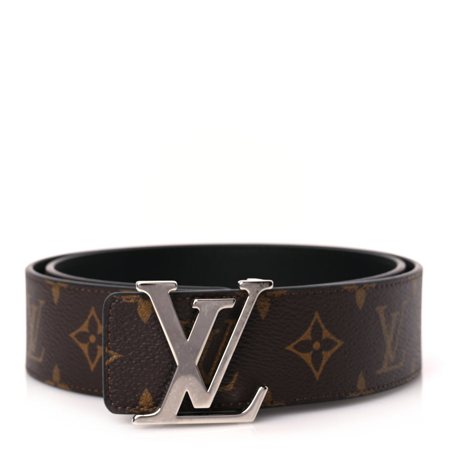 Louis Vuitton Calfskin Monogram 40mm LV Initiales Reversible Belt 80 32 Black Image 1