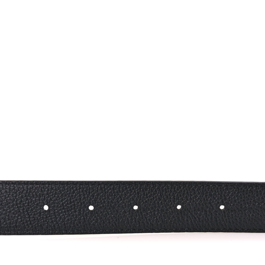 Louis Vuitton Calfskin Monogram 30mm LV Initiales Reversible Belt 100 40 Black Image 3