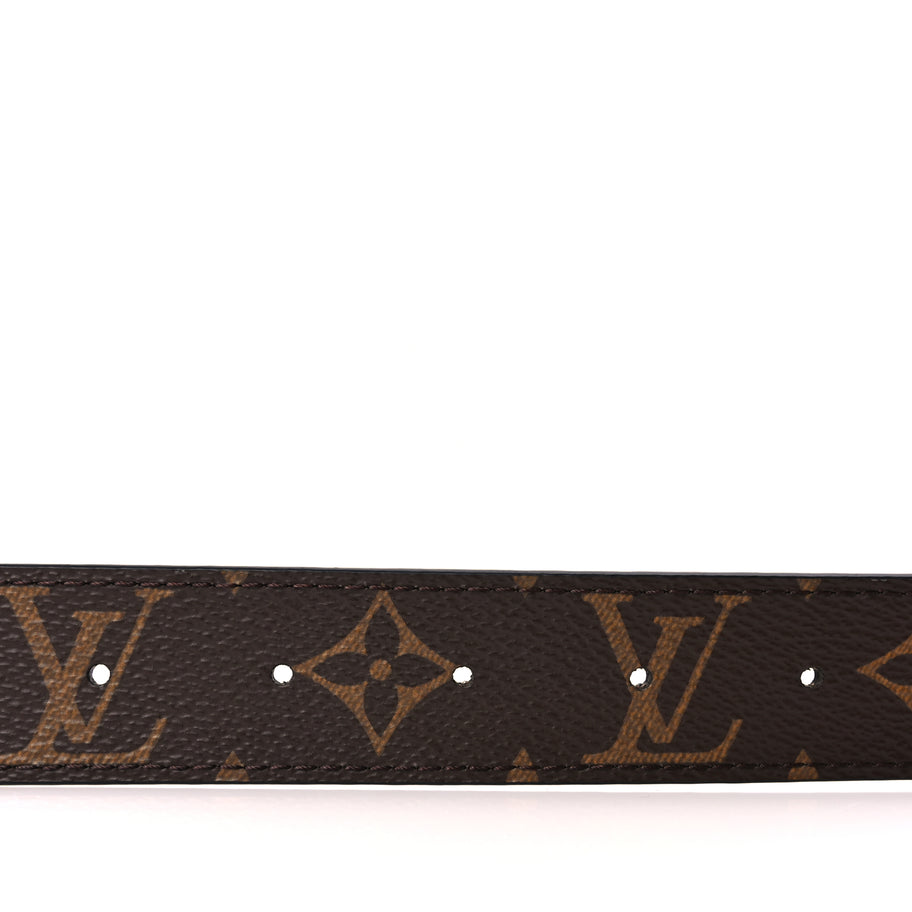 Louis Vuitton Calfskin Monogram 30mm LV Initiales Reversible Belt 100 40 Black Image 4