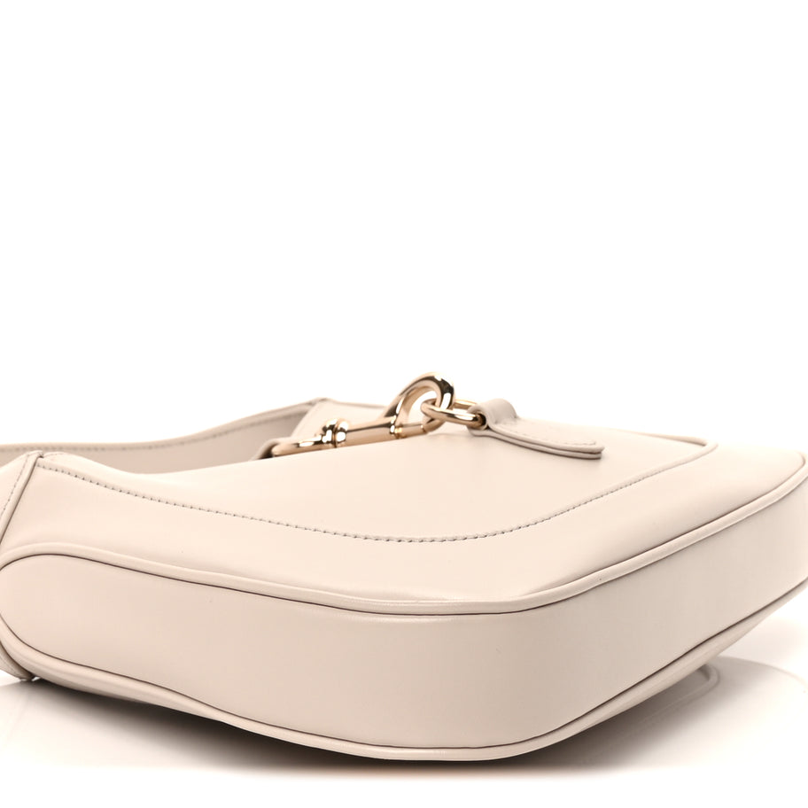 Gucci Ancora Calfskin Web Small Jackie Shoulder Bag Light Grey Image 8