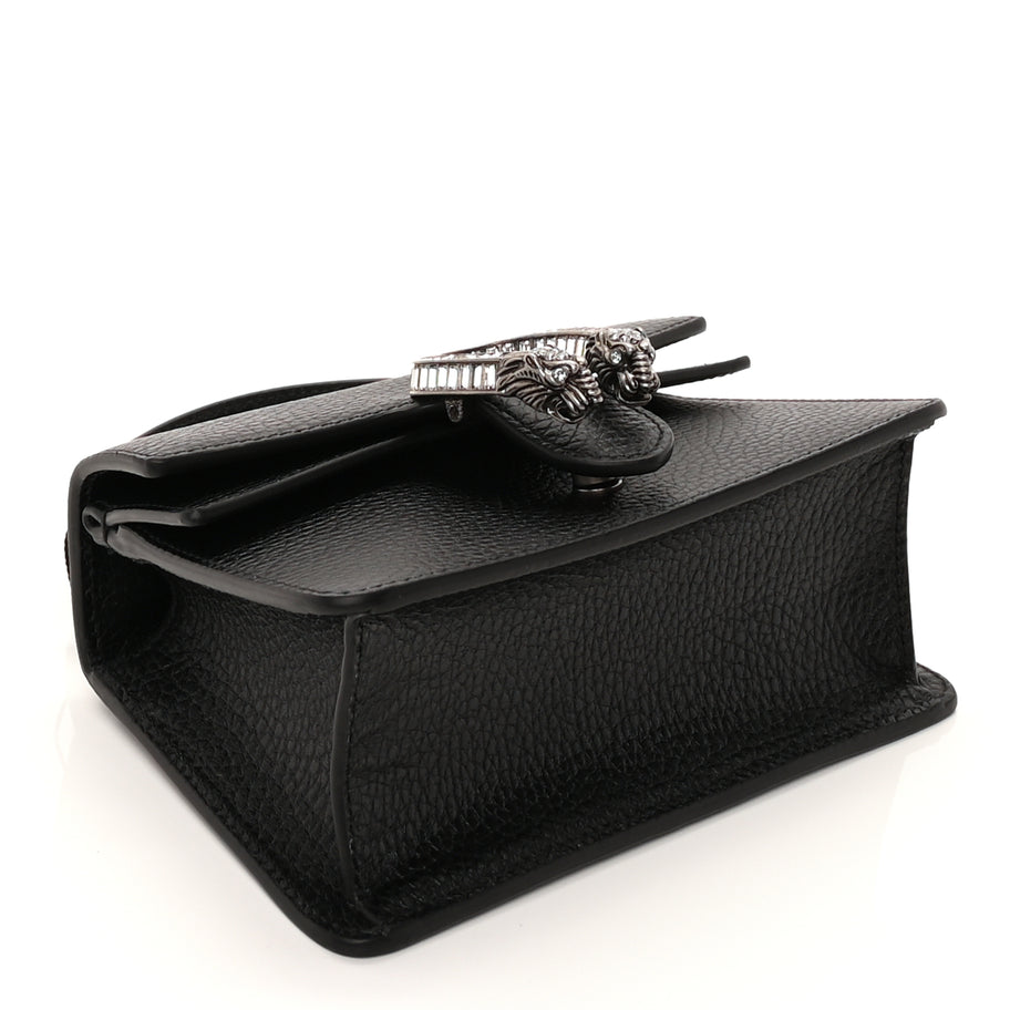 Gucci Dollar Calfskin Crystal Mini Dionysus Top Handle Bag Black Crystal Image 3