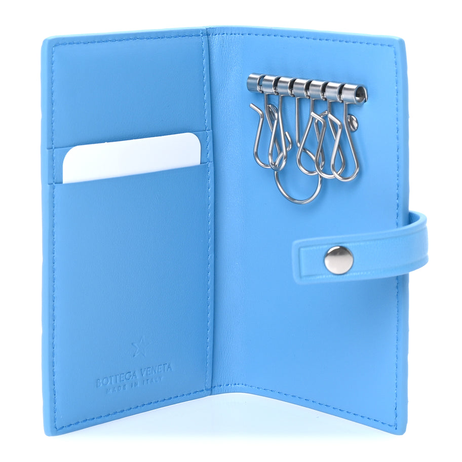 Bottega Veneta Nappa Intrecciato Key Holder Pool Image 5