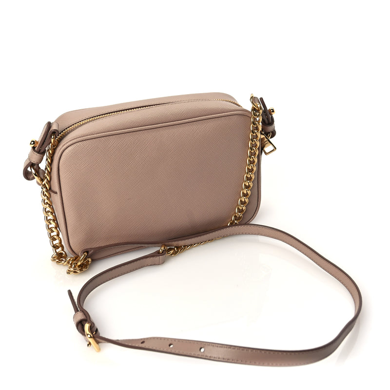  Prada Saffiano Mini Camera Crossbody Bag Cipria
