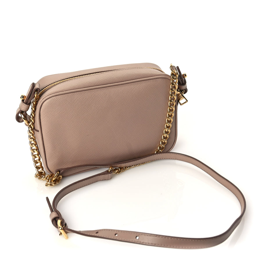 Prada Saffiano Mini Camera Crossbody Bag Cipria Image 2