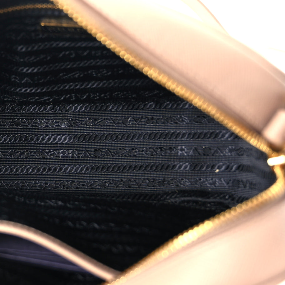 Prada Saffiano Mini Camera Crossbody Bag Cipria Image 4
