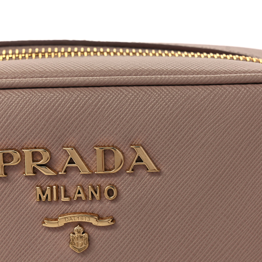 Prada Saffiano Mini Camera Crossbody Bag Cipria Image 6