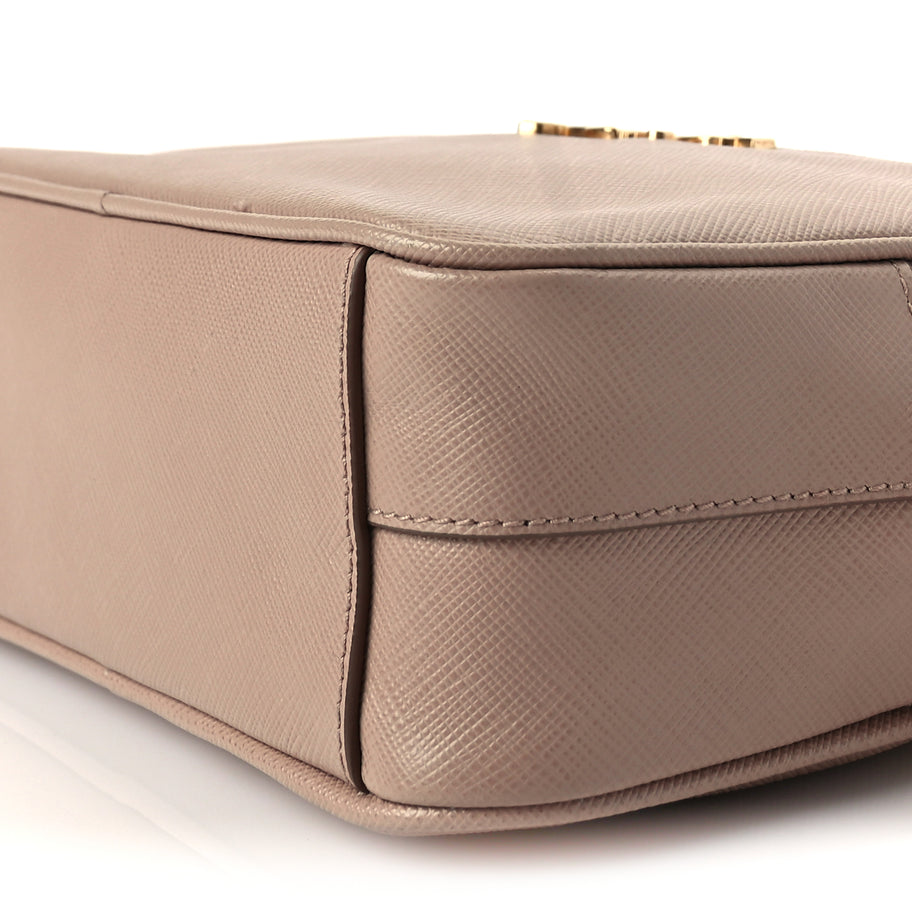 Prada Saffiano Mini Camera Crossbody Bag Cipria Image 8