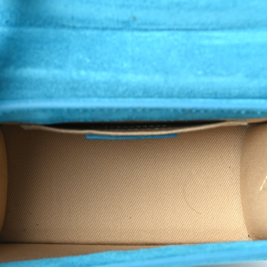 Jacquemus Suede Le Chiquito Moyen  Dark Turquoise Image 4