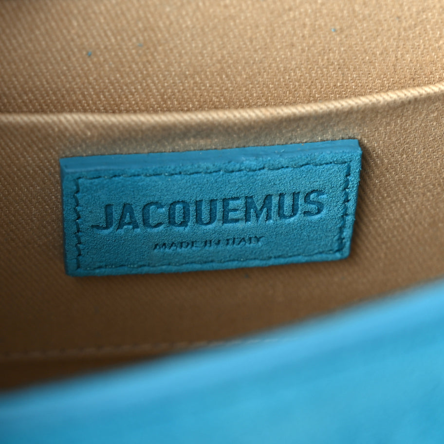 Jacquemus Suede Le Chiquito Moyen  Dark Turquoise Image 5