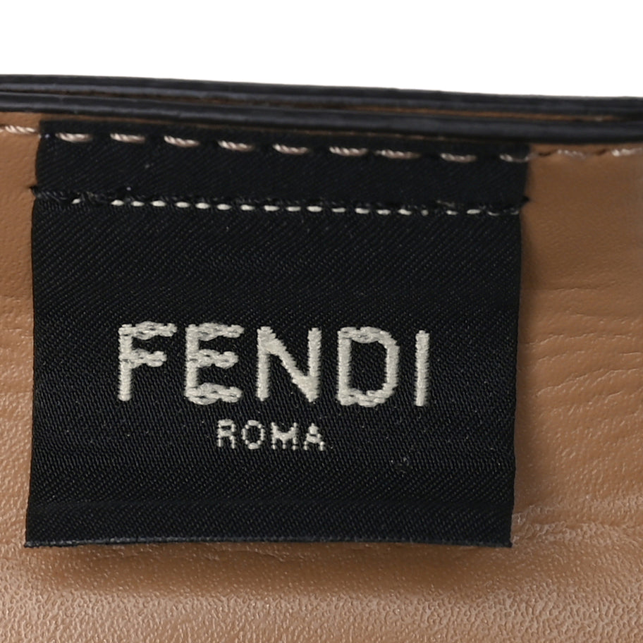 Fendi Recycled Plastic Vitello Liberty Matte Small Fendi Basket  White Ice Miele Scuro Image 5