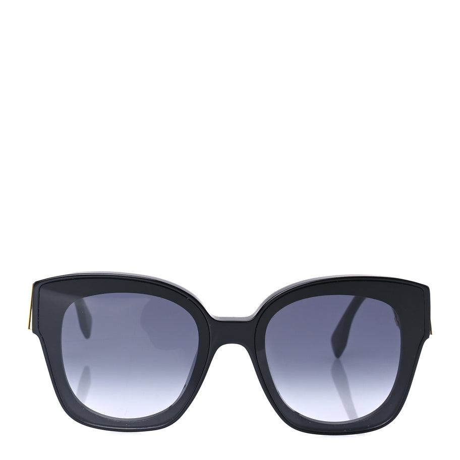 Fendi Acetate Fendi First Round Sunglasses FE401351  Black Image 2