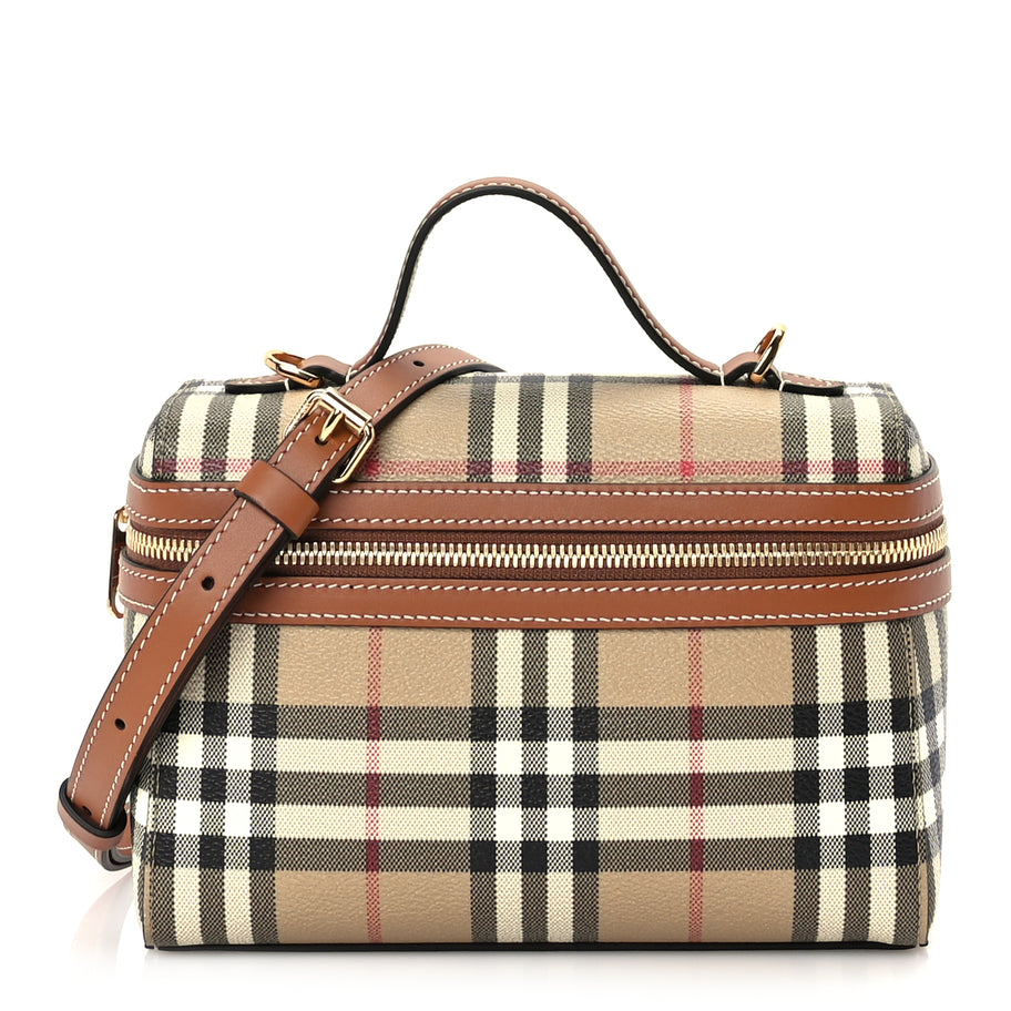 Burberry Vintage Check Vanity Crossbody Bag Briar Brown Image 1