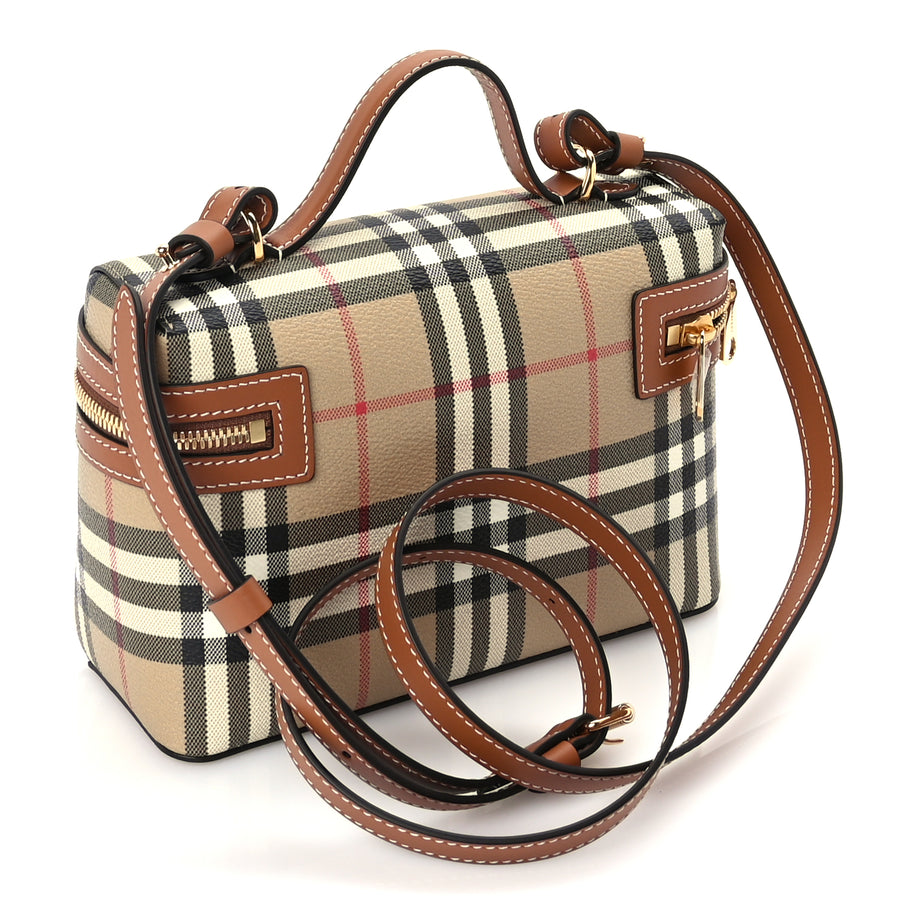 Burberry Vintage Check Vanity Crossbody Bag Briar Brown Image 2