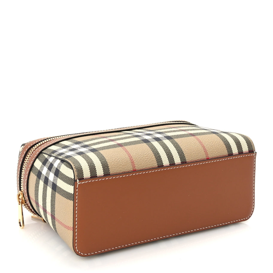 Burberry Vintage Check Vanity Crossbody Bag Briar Brown Image 3