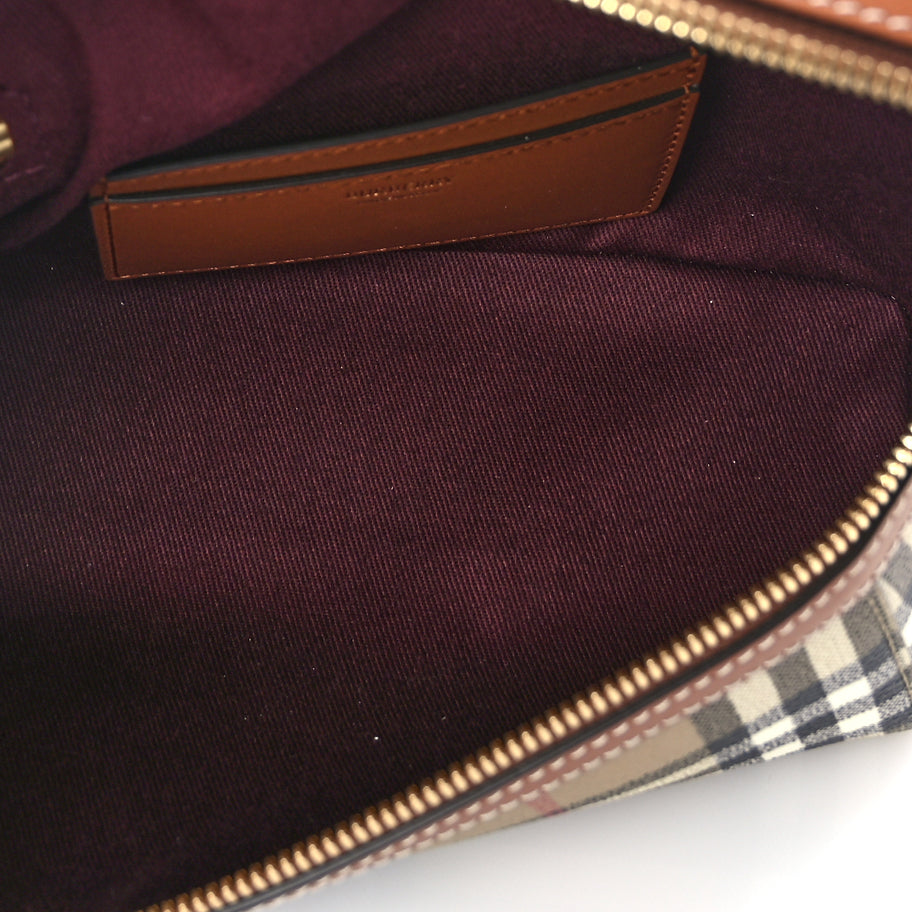 Burberry Vintage Check Vanity Crossbody Bag Briar Brown Image 4