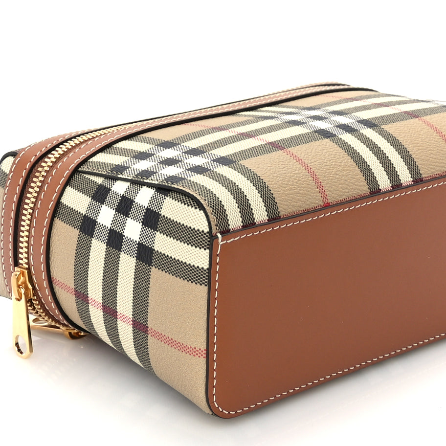 Burberry Vintage Check Vanity Crossbody Bag Briar Brown Image 8