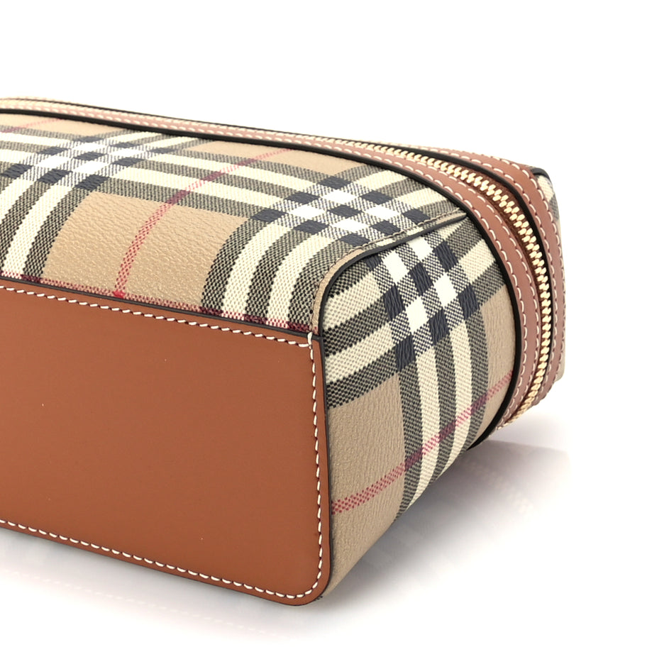 Burberry Vintage Check Vanity Crossbody Bag Briar Brown Image 9