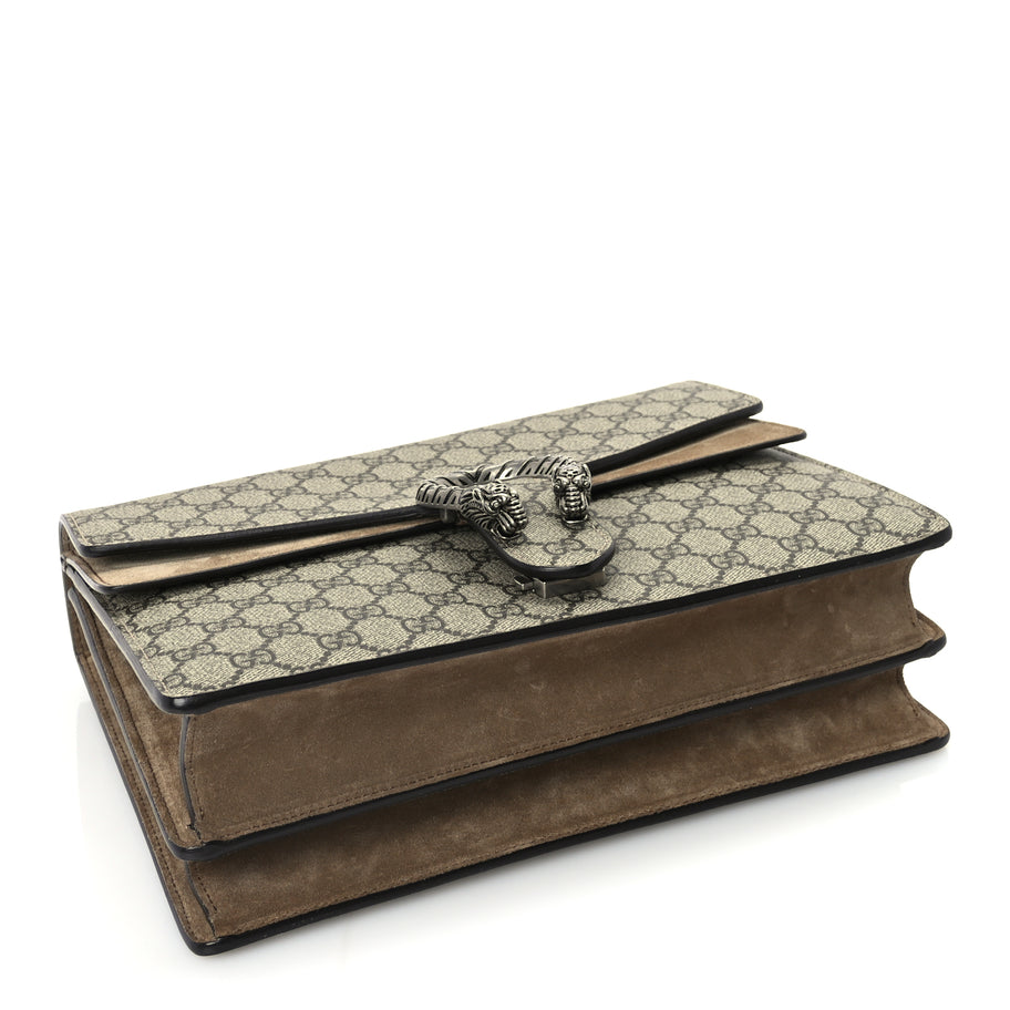 Gucci GG Supreme Monogram Medium Dionysus Shoulder Bag Taupe Image 3