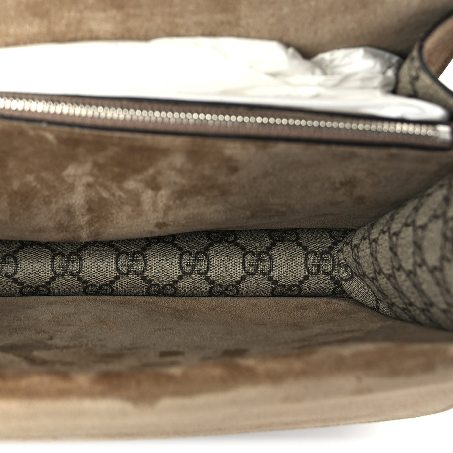 Gucci GG Supreme Monogram Medium Dionysus Shoulder Bag Taupe Image 4