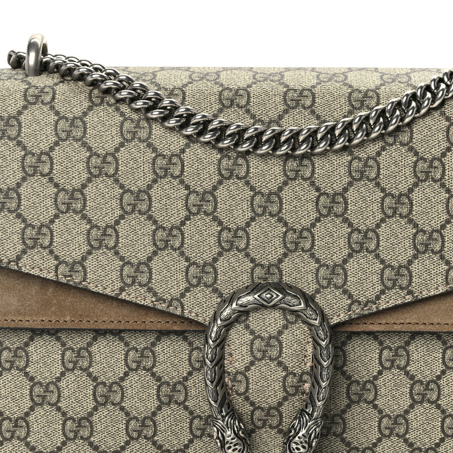 Gucci GG Supreme Monogram Medium Dionysus Shoulder Bag Taupe Image 7