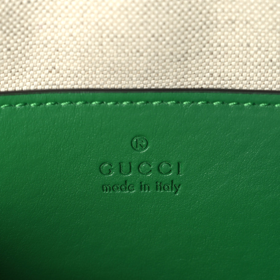 Gucci Calfskin GG Matelasse Small Dome Shoulder Bag Green Natural Image 5