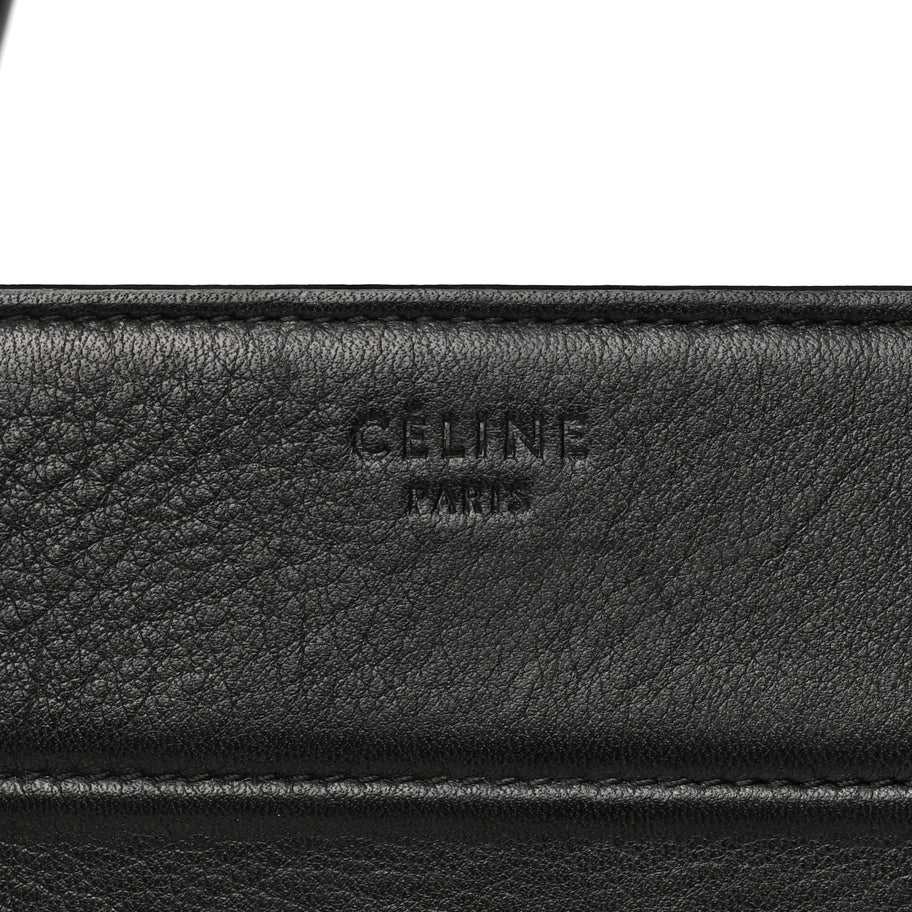 Celine Supple Calfskin Large Phantom Luggage Black Image 6