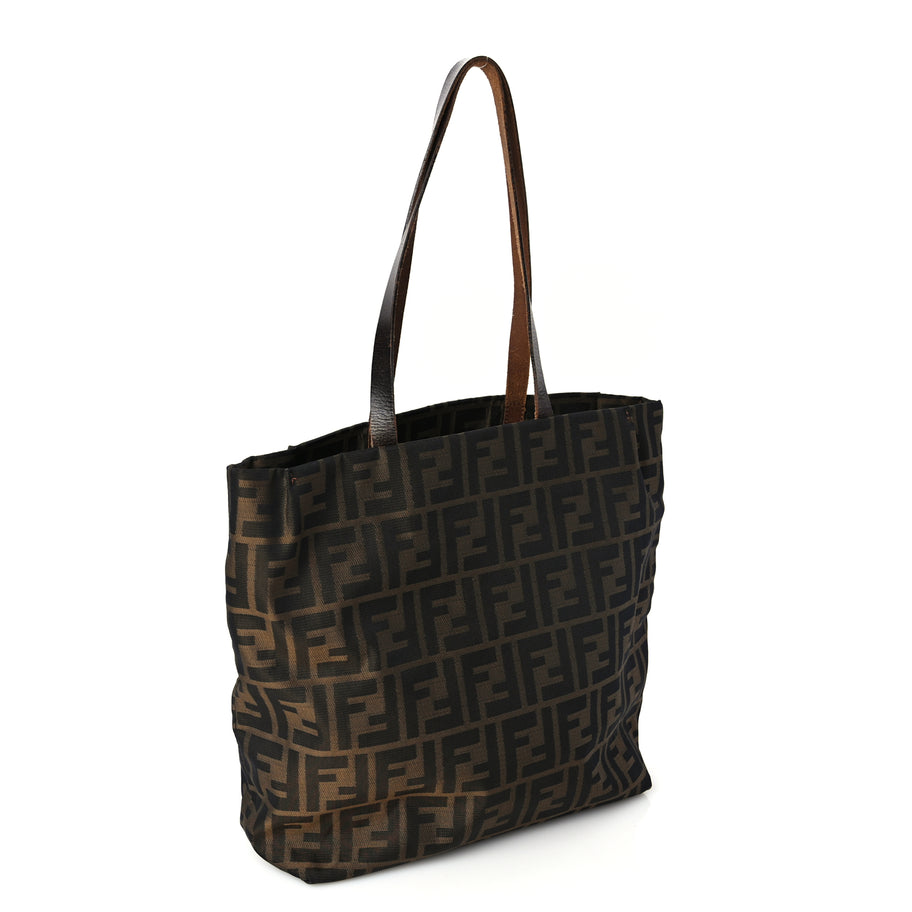 Fendi Zucca Small Tote Tobacco Tobacco Image 2