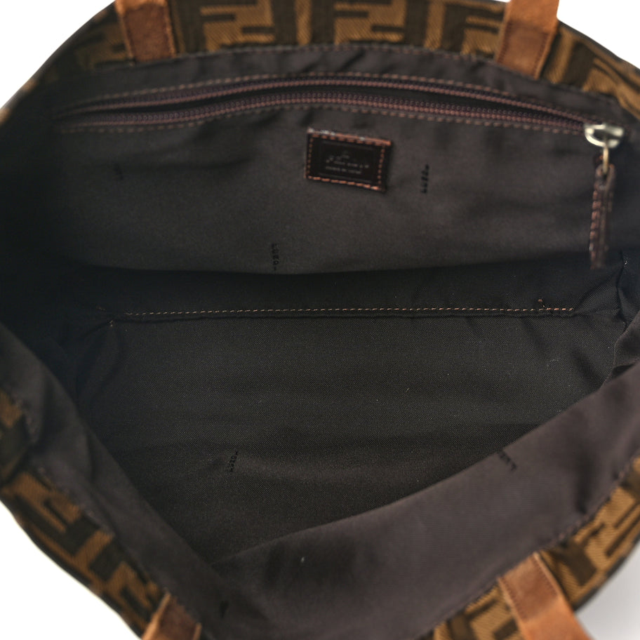 Fendi Zucca Small Tote Tobacco Tobacco Image 4