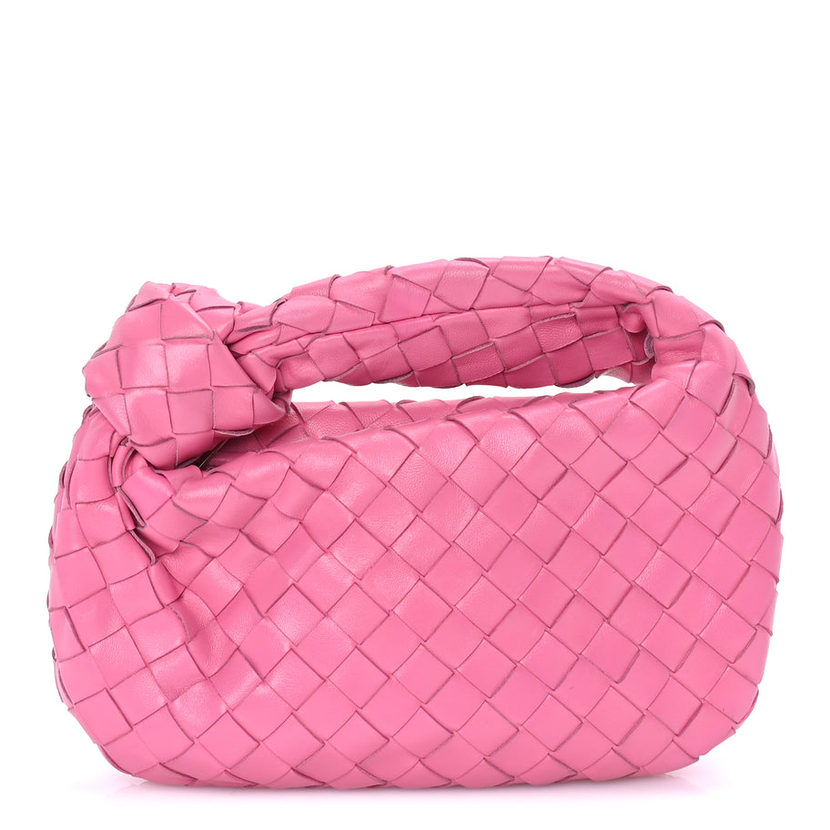 Bottega Veneta Nappa Intrecciato Mini Jodie  Pink Image 1