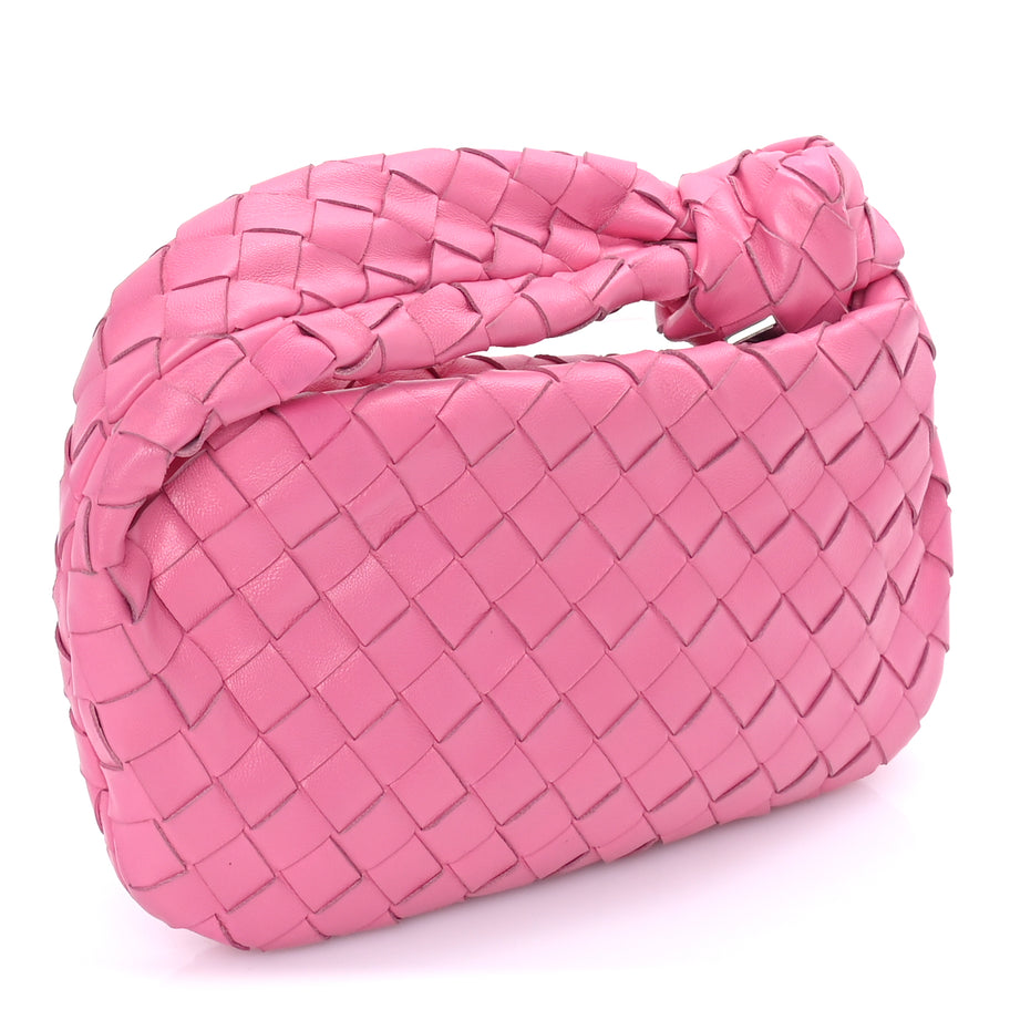 Bottega Veneta Nappa Intrecciato Mini Jodie  Pink Image 2