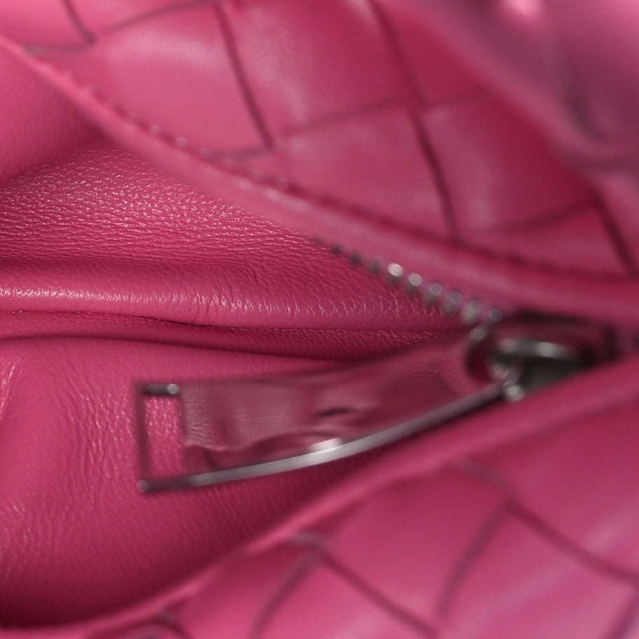 Bottega Veneta Nappa Intrecciato Mini Jodie  Pink Image 4