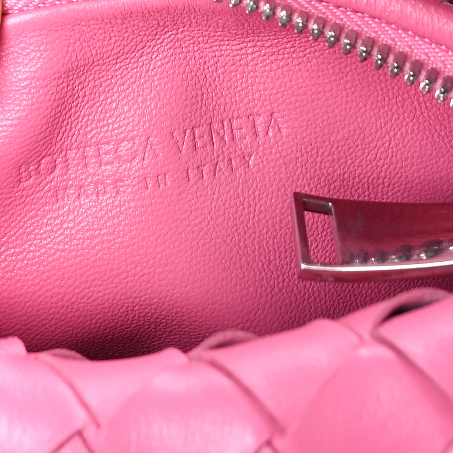 Bottega Veneta Nappa Intrecciato Mini Jodie  Pink Image 5