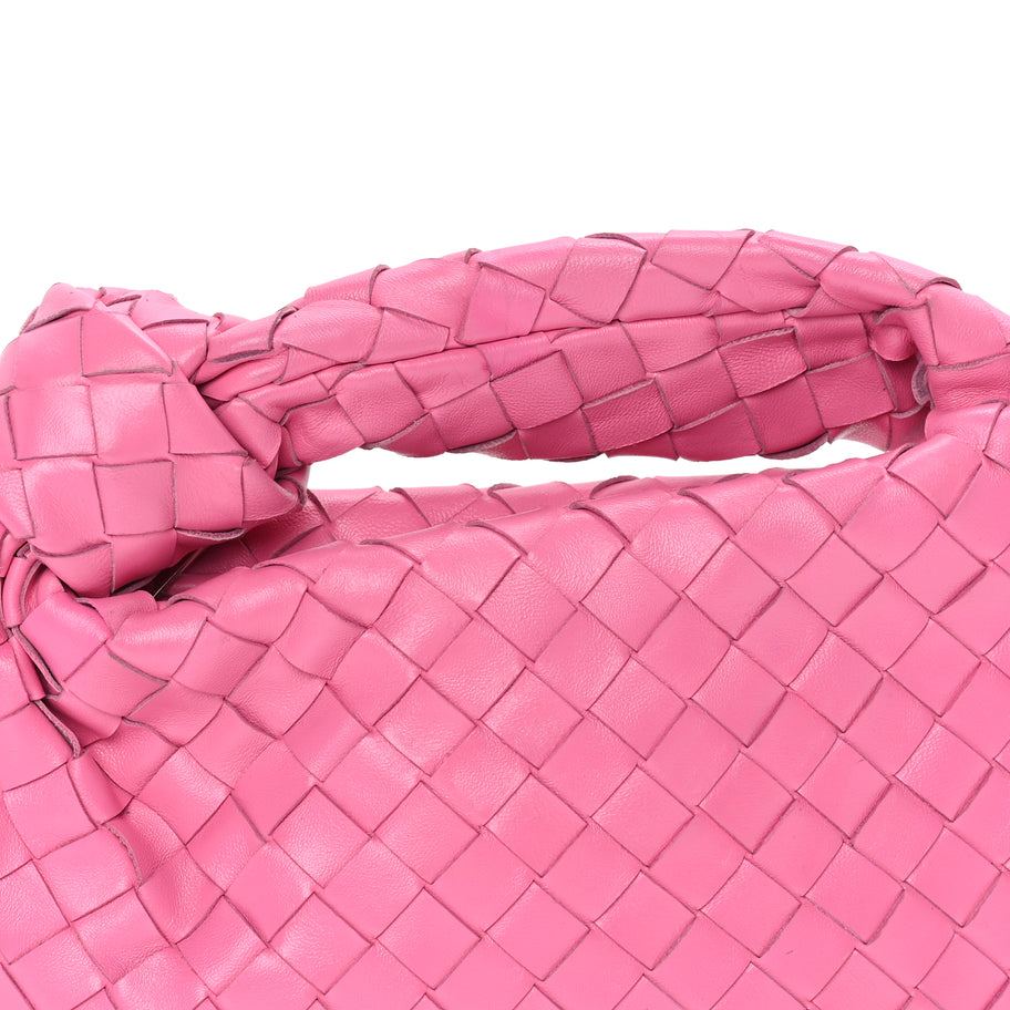 Bottega Veneta Nappa Intrecciato Mini Jodie  Pink Image 6