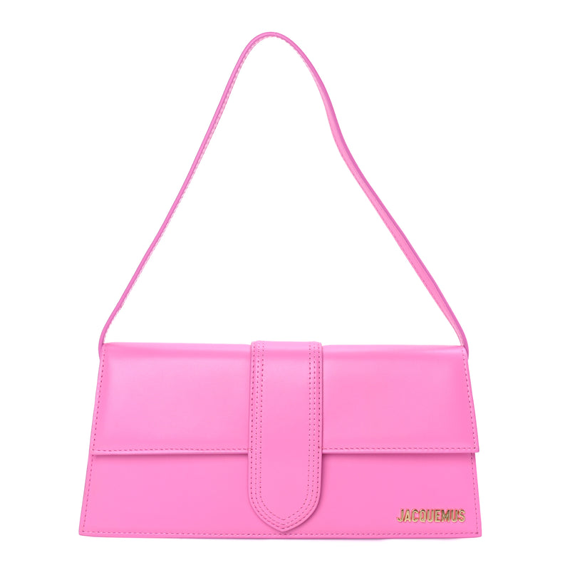  Jacquemus Smooth Calfskin Le Bambino Long Flap  Pink