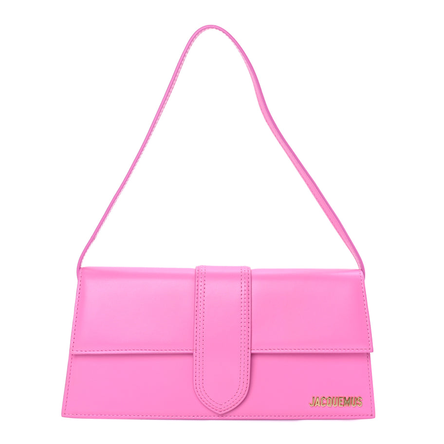Jacquemus Smooth Calfskin Le Bambino Long Flap  Pink Image 1