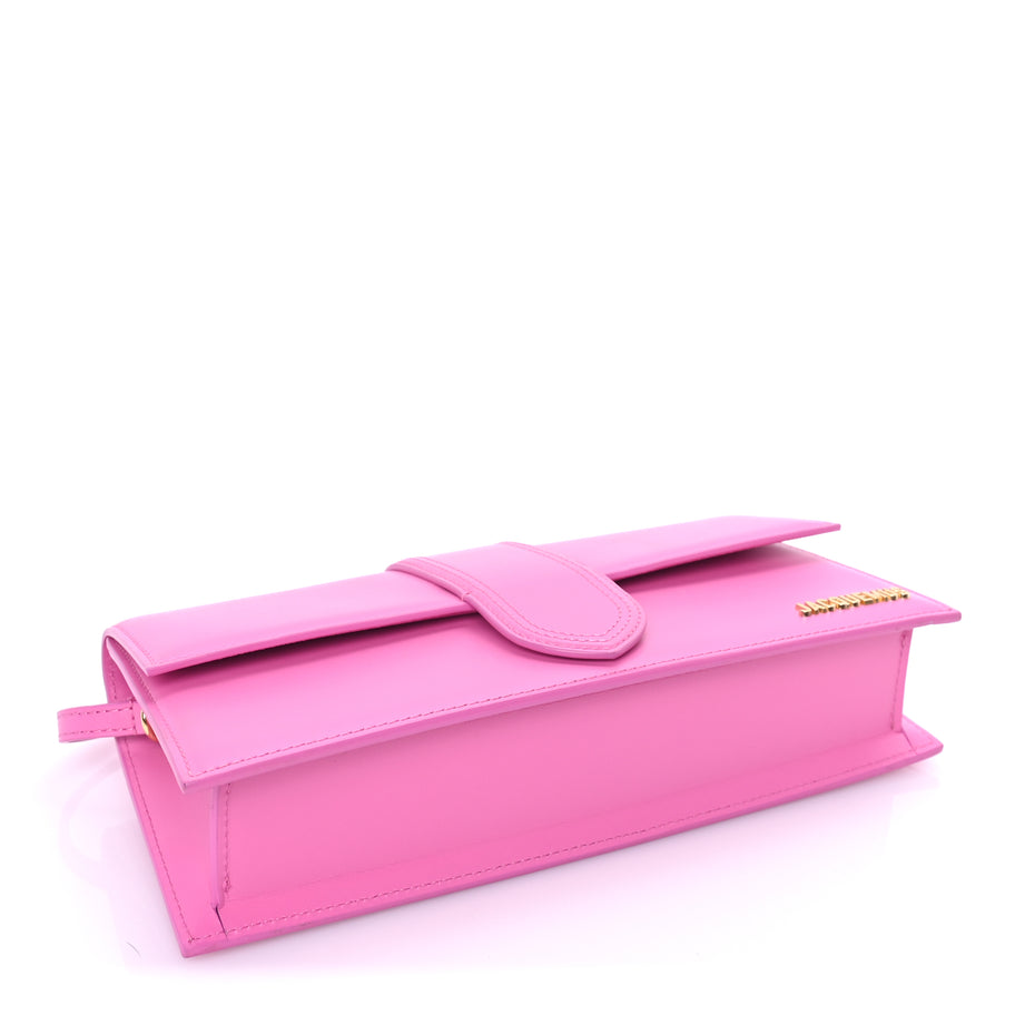 Jacquemus Smooth Calfskin Le Bambino Long Flap  Pink Image 3