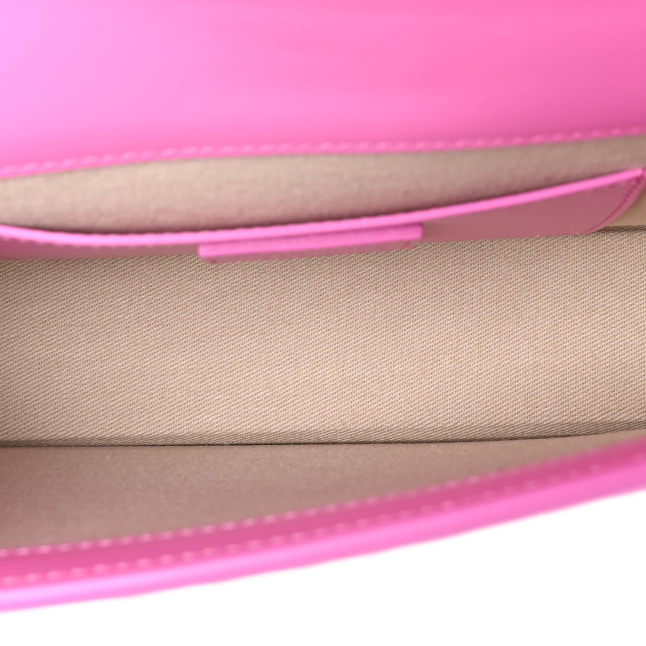 Jacquemus Smooth Calfskin Le Bambino Long Flap  Pink Image 4