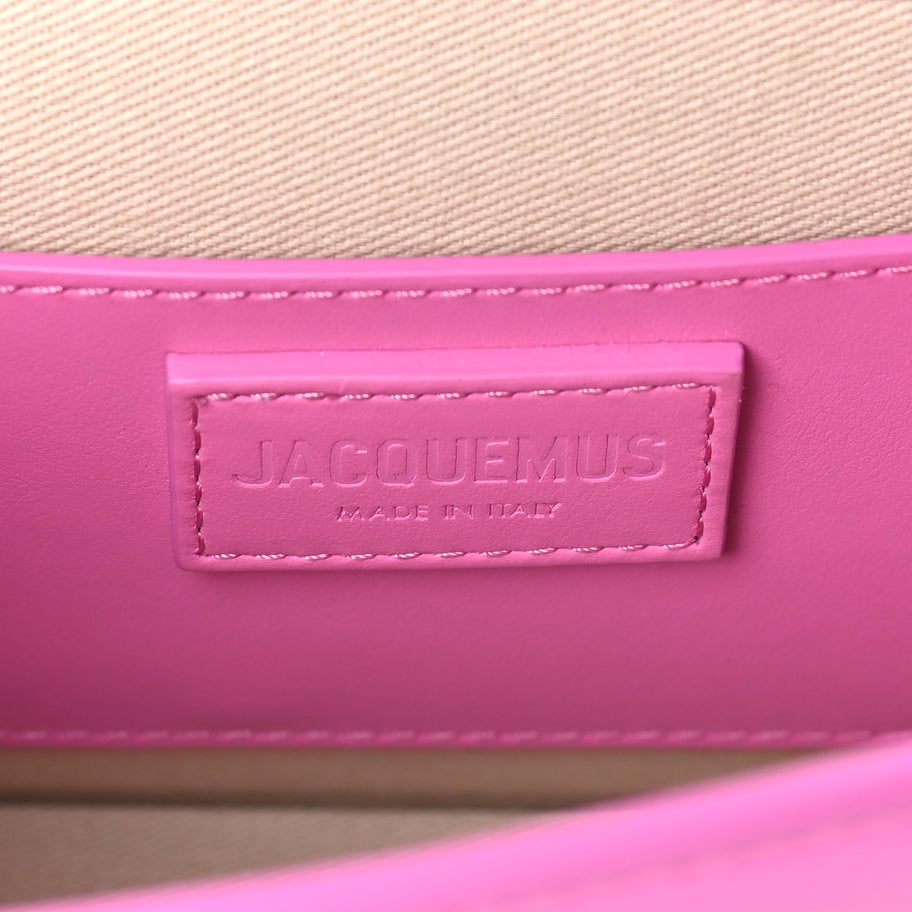 Jacquemus Smooth Calfskin Le Bambino Long Flap  Pink Image 5