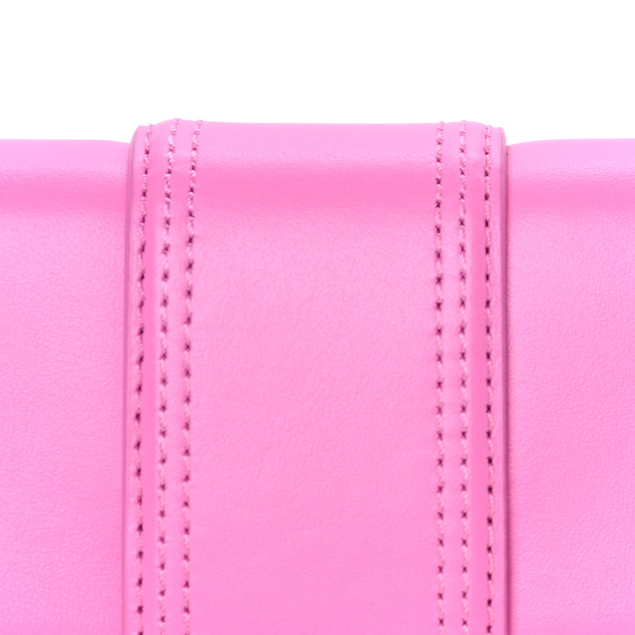 Jacquemus Smooth Calfskin Le Bambino Long Flap  Pink Image 6